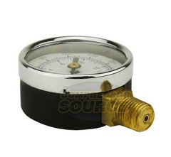 Quality 1/4″ NPT Air Pressure Gauge 0-160 PSI Side / Bottom Mnt Mount 2″ Face