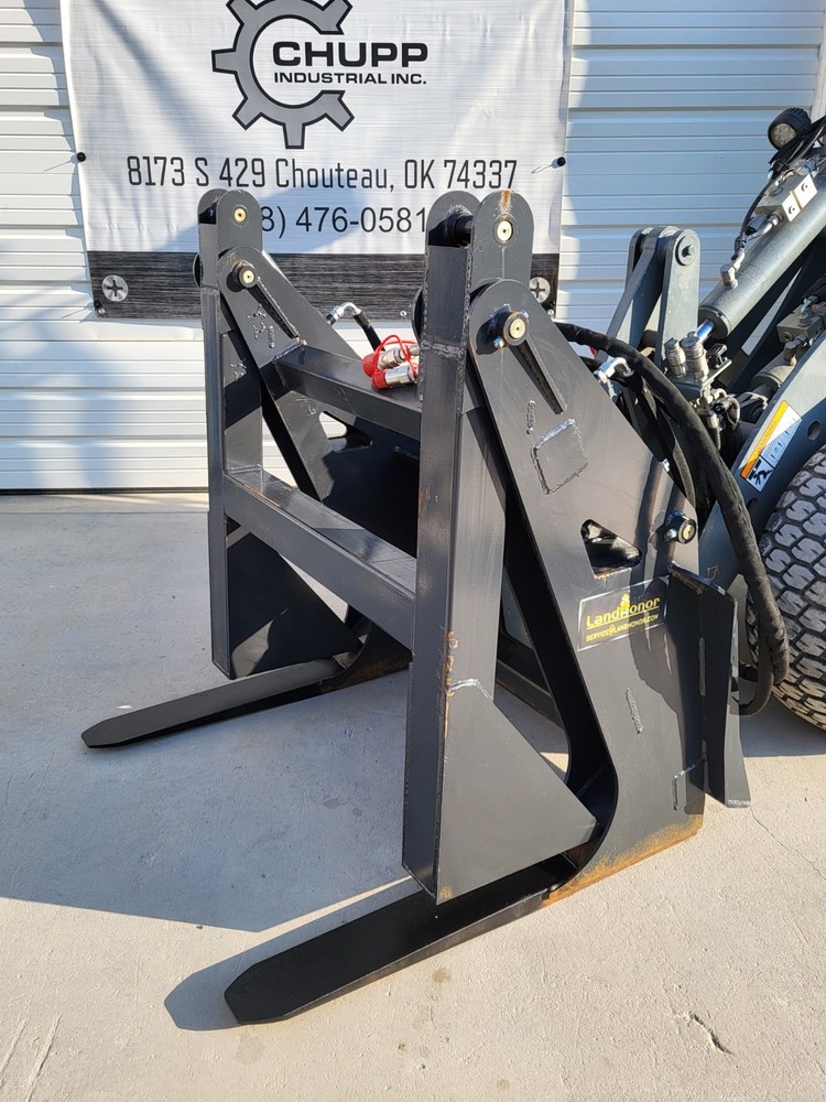 Landhonor Log Grapple Hydraulic Skid Steer Attachment CAT Deere Forks