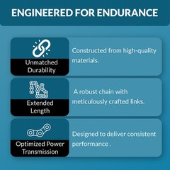 BL634 Leaf Chain x 10 Feet for Forklift Masts and Hoisting + 2 Connecting Links