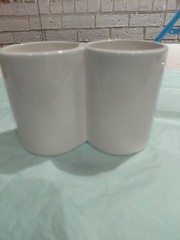 Rae Dunn Ceramic “Dream Create” Holder Desk Office Organizer EUC No Chip