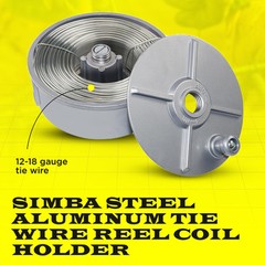 6″ Aluminum Tie Wire Reel Coil Uncoil Cord Holder Lightweight High Quality!