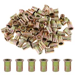 5/16-18 UNC Carbon Steel Rivet Nut Flat Head Threaded Insert Nutsert SAE