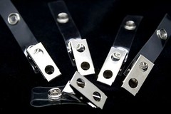 500 Clear Vinyl PVC STRAP CLIPS – NEW ID Badge Straps
