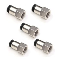 5X 1/8 Npt Female Push To Connect Fittings,For CEKER 1/4″ OD X 1/8″ FNPT, Brass