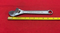 UTICA TOOLS 91-10 Adjustable Wrench, Forged Alloy, 10″ Old Inventory