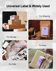 4×6 Thermal Labels for Shipping Label Printer – 500PCS Purple Mailing Labels …