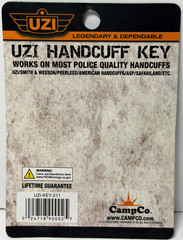 UZI Handcuff Key Black Stainless 3.62″ – With Added FREE BONUS Key UZI-KEY-211