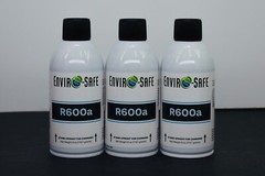 R600a UPRIGHT, Isobutane, Self-Sealing Valve, 3 cans
