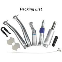 VVDental High/Low Speed Handpiece Kit E-generator LED Turbine 2/4Holes