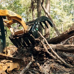 Titan Attachments Extreme Skid Steer Root Grapple Rake Attachment 60″ Universal