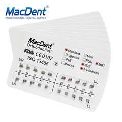 MacDent Dental Orthodontic Bracket Braces Mini Roth/MBT 022 Hooks 345/Arch Wires