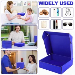 Shipping Boxes,20 Pack Blue Corrugated Cardboard Boxes,Recyclable Mailer Boxe…