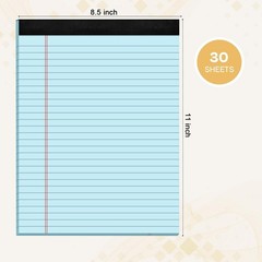Legal Pads 8.5 x 11, 12 Pack Colored Note x 11 In, Multicolor – 12