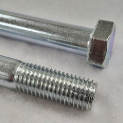 (Qty 10) 3/4-10 x 5″ Hex Head Bolts Cap Screws Grade 5 Steel Zinc Plated (PT)