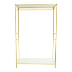 120*45*190cm Clothing Display Rack 20mm Square Tube Garment Rack For Shop & Home