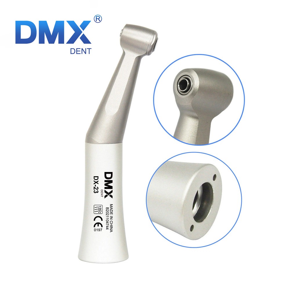 NSK Style DMXDENT Dental 1:1 Slow Low Speed Handpiece Push Button Contra Angle