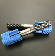 ARCH 3/8″ 5FL Corner Radius End Mill .070R Double End Solid Carbide AlTiN