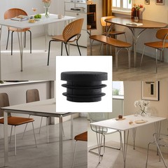 30Pcs 25mm/1Inch Round Plastic Plug, Pipe Tubing End Cap, Black Furniture Fin…