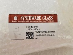 Synthware 350 mL Filter Funnel, Buchner 24/40 Joint # F368024M