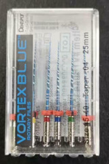 10pk 25mm .04 Asst Vortex Blue Rotary Files Dentsply Tulsa Dental Root 15-40
