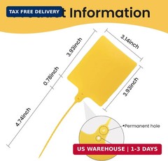 Cable Marker Tie Tags, 104Pcs Self-Locking Zip Tags Write on Label, Nylon Wire L