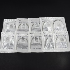50 Packs Orthodontic Arch Wire Bracket Round Niti Super Elastic Natural Ovoid