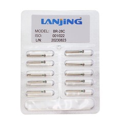Dental Diamond Burs FG Bur Ball Round Coarse BR-28C For High Speed Handpiece