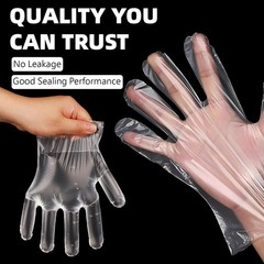 100 PCS Disposable PE Gloves