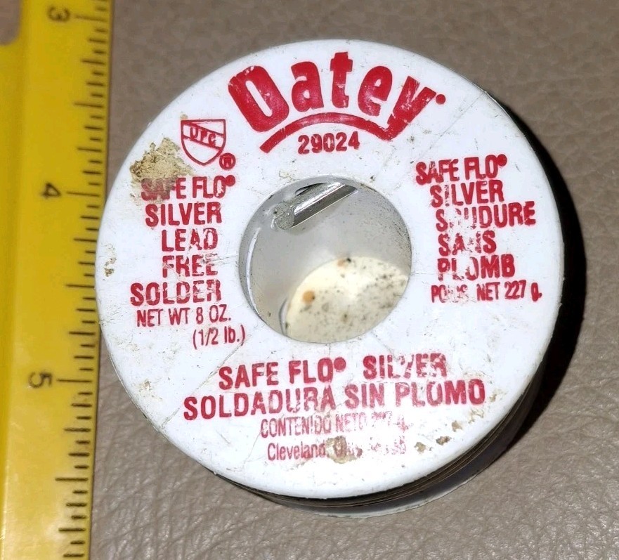 Oatey Safe Flo Silver Lead Free Solder 1/2 lb 29024