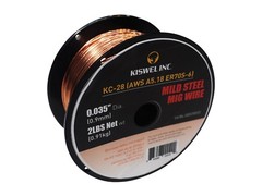 ER70S-6 0.035 in. Dia 2 lbs. Copper Coated Solid Wire (2 Rolls)