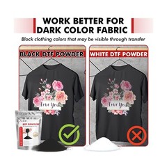 4.4LB A-SUB DTF Powder White and Black Bundle Hot Melt Adhesive Sublimation