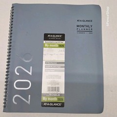 AT-A-GLANCE Contemporary 2026 Monthly Planner, Drizzle Large 9″ x 11″ 70250X2026