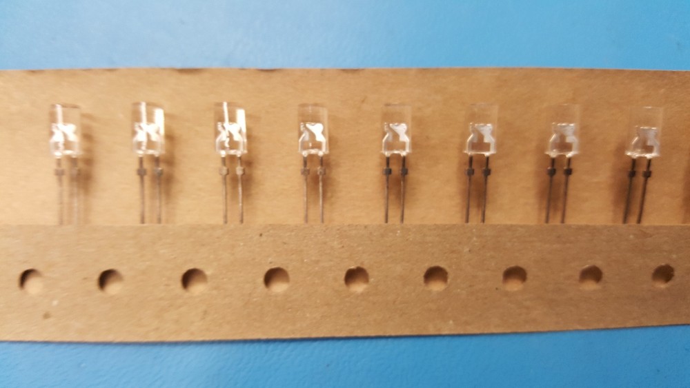 LED SG-5C3PB-SR Ultra Bright , Flat Top, Blue, 5mm, Water Clear, 1000PCS