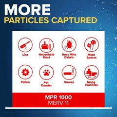 Filtrete 20x20x4 AC Furnace Air Filter, MPR 1000, MERV 11, Fits Honeywell, Al…