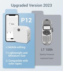 DYMO LT Label Maker LetraTag 100H Handheld Label Maker + 1 Bonus Labeling Tapes
