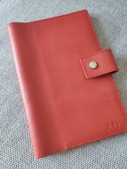 Shinola Mini Ipad Journal Book Cover Rust Red Leather Made In USA