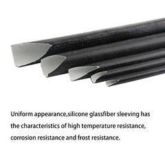 Fiberglass Sleeve Electric Wire Insulation Heat Resistant Wire Silicone Wrap Lot