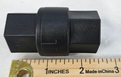 1/2″ FNPT x 1/2″ FNPT Polypropylene Check Valve FKM Seals Viton Black 0300366