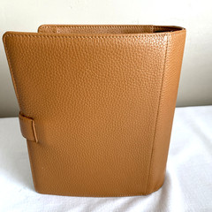 Filofax Norfolk A5 Leather Organizer Almond Brown Day Planner 6 Ring 9.4″ x 8.5″