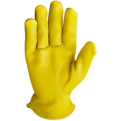 Tillman 817 Top Grain Heavyweight Elkskin Drivers Gloves with Lined Back, Medium