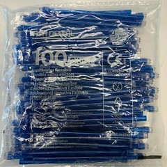 1000 (10 Bags) Saliva Ejectors Blue Clear Dental Disposable Made in Italy