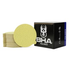 100 Pack – 5 Inch 120 Grit Gold Peel and Stick Adhesive Backed PSA Sanding Discs