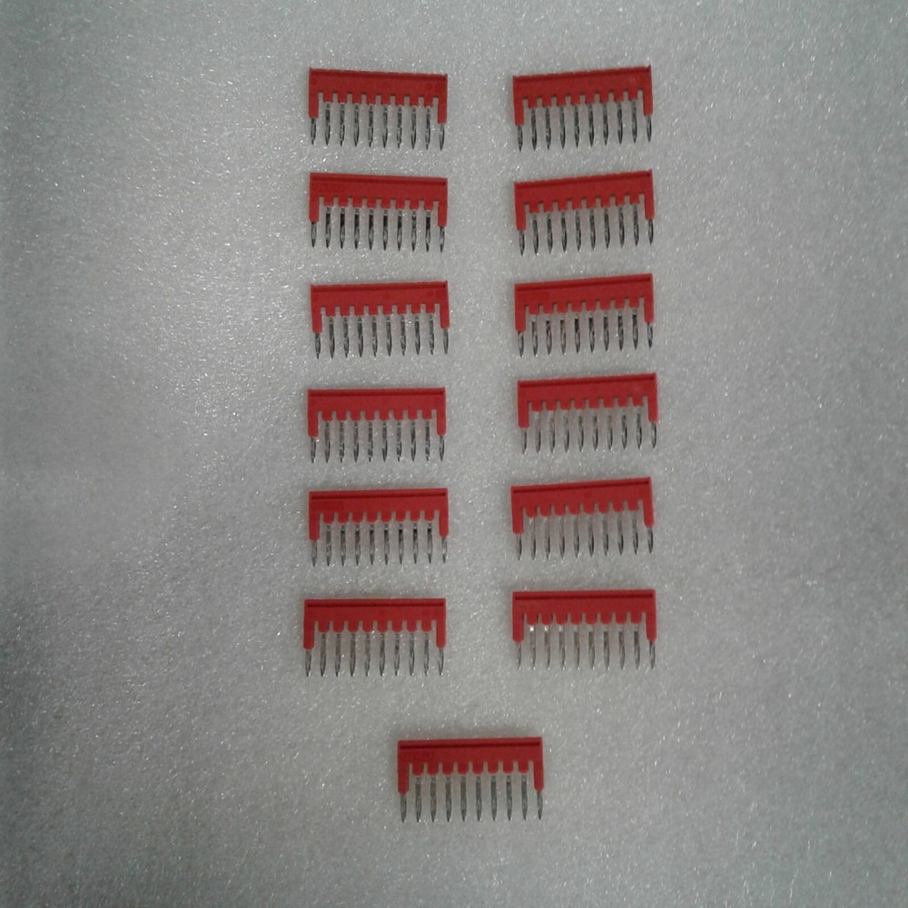 Phoenix Contact 3213056 Jumper Terminal Block 10POS Flat Pin – Lot of 13