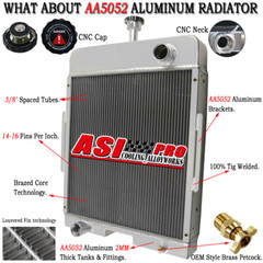 For International 656 706 756 766 378713R92 391200R91 Tractor Radiator 4 ROW ASI