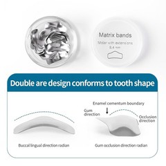 Dental Matrix Bands Clamp Ring Adaptive/Diamond Wedges Pliers Fit Palodent V3