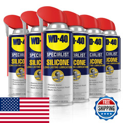Wd-40 Specialist Silicone Lubricant Smart Straw Sprays 2 Ways 11 Oz 6-Pack