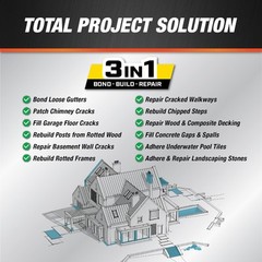 DAP All Purpose Gray Adhesive and Filler 8.6 Oz Strong Multi-Surface Bonding