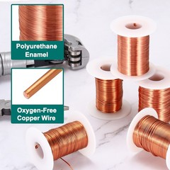 36 AWG Magnet Wire, 4 OZ/113.2g Enameled Copper Wire, 155C(311F)