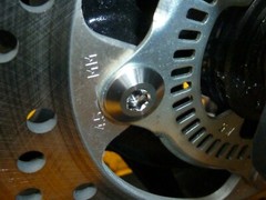 Kawasaki NINJA 400 2018-2020 TITANIUM FRONT AND REAR BRAKE DISC ROTAR BOLT PACK