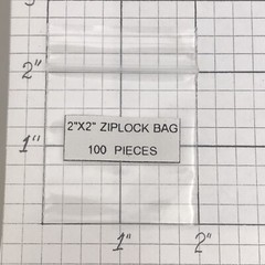 Clear Zip Seal Plastic Bags 2″ x 2″ Jewelry Zipper Baggies 2 Mil 100 count